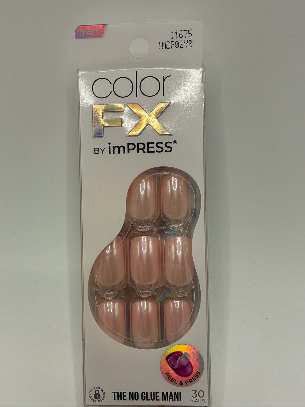 KISS imPRESS Color FX Press On Nails Stay 11675 IMCF02Y0 Pink Chrome Mani 30ct